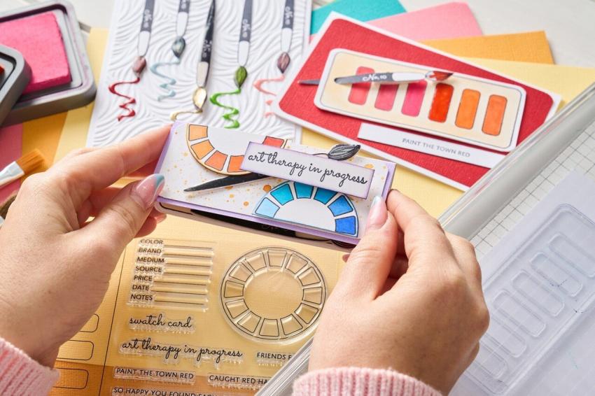 Sizzix - Stempelset "Swatch Cards" Clear Stamps Design by Eileen Hull