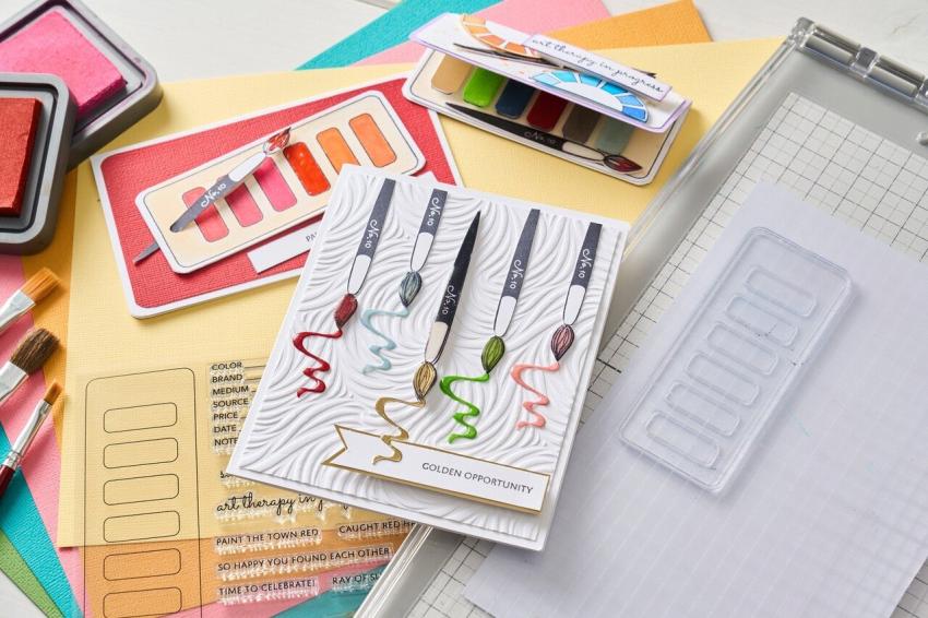 Sizzix - Stempelset "Swatch Cards" Clear Stamps Design by Eileen Hull