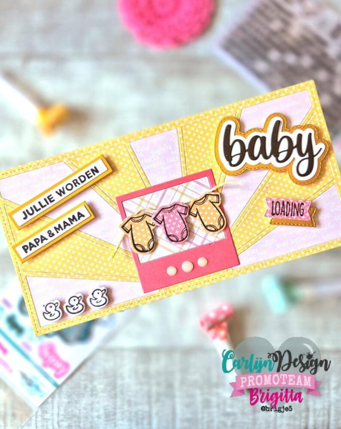 Carlijn Design - Stanzschablone "Baby baby" Dies 