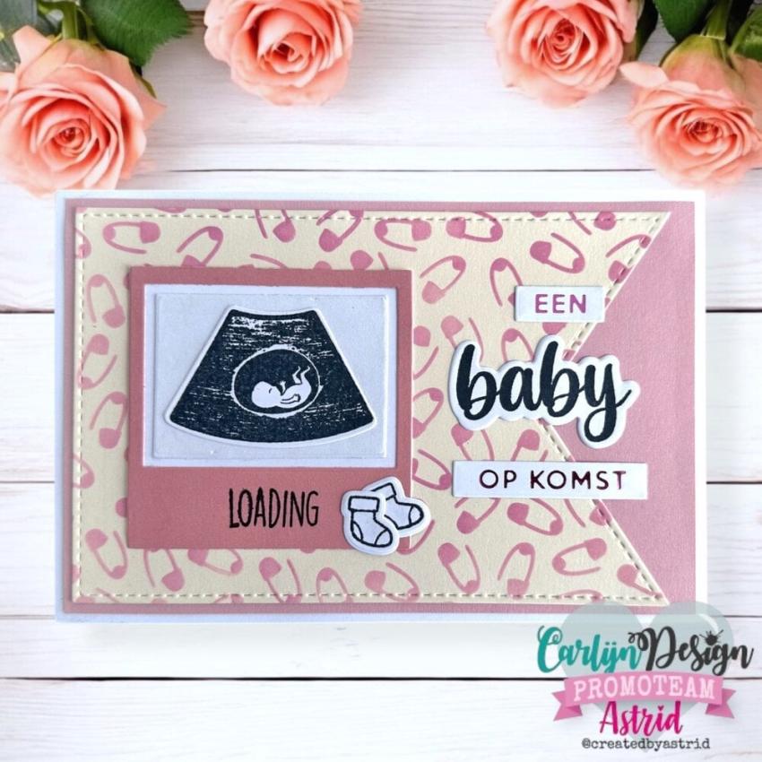 Carlijn Design - Stanzschablone "Baby baby" Dies 