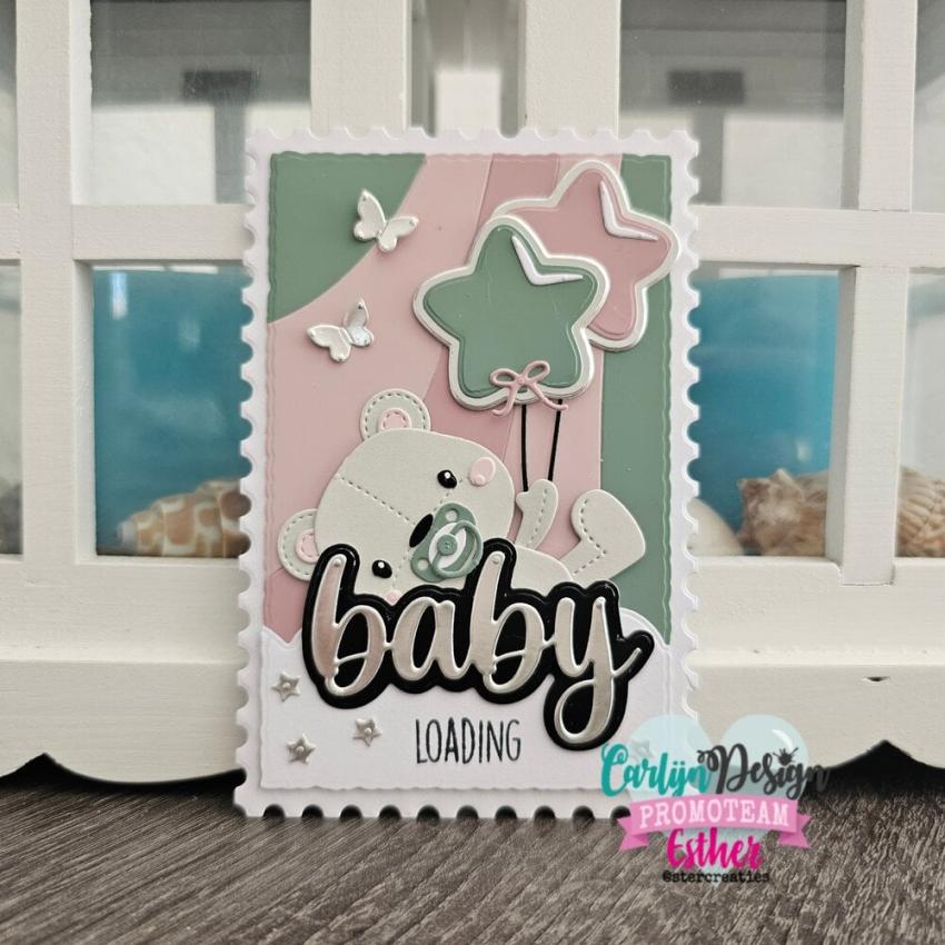 Carlijn Design - Stanzschablone "Baby baby" Dies 