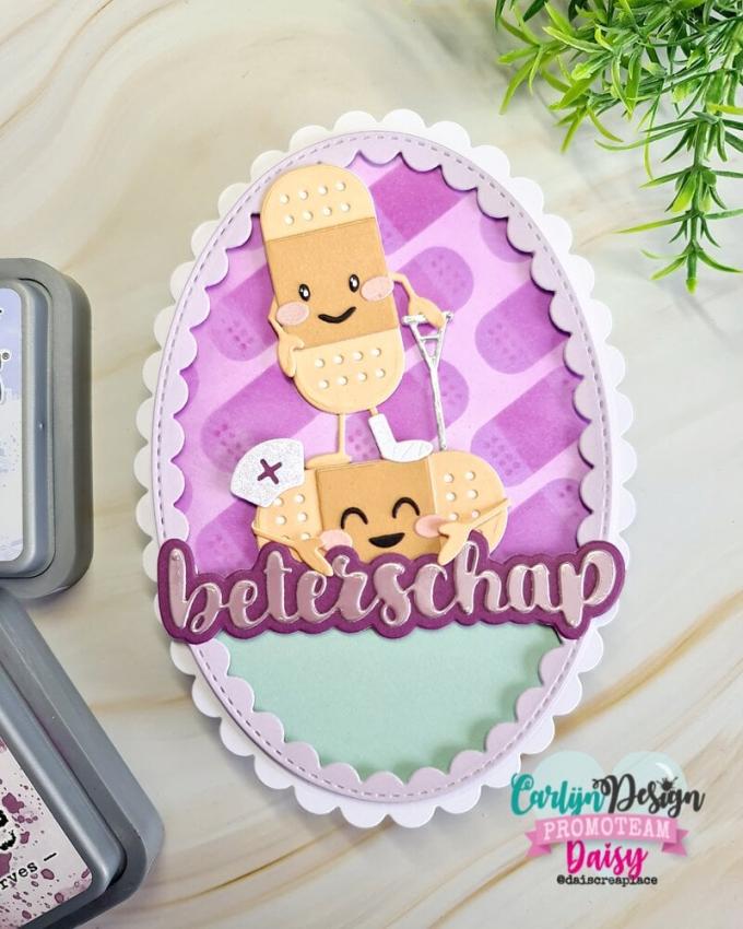 Carlijn Design - Stanzschablone "Feel Better Friends" Dies 
