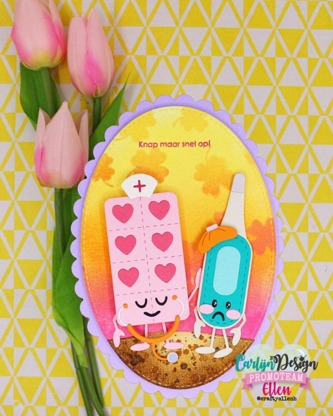 Carlijn Design - Stanzschablone "Feel Better Friends" Dies 