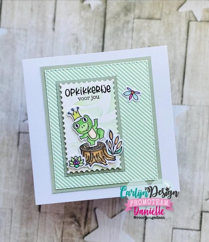 Carlijn Design - Stempelset "Kikker Vriendjes" Clear Stamp 