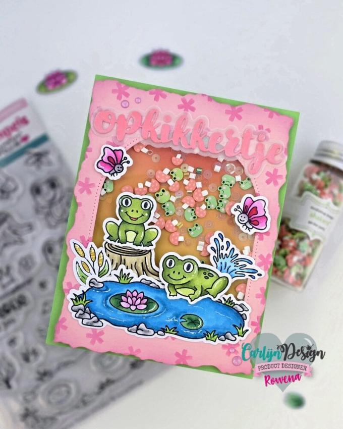 Carlijn Design - Stempelset "Kikker Vriendjes" Clear Stamp 