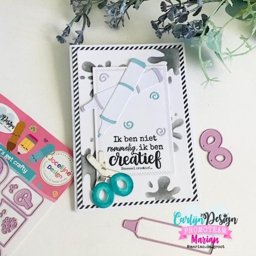 Carlijn Design - Stanzschablone "Let's Get Crafty" Dies 