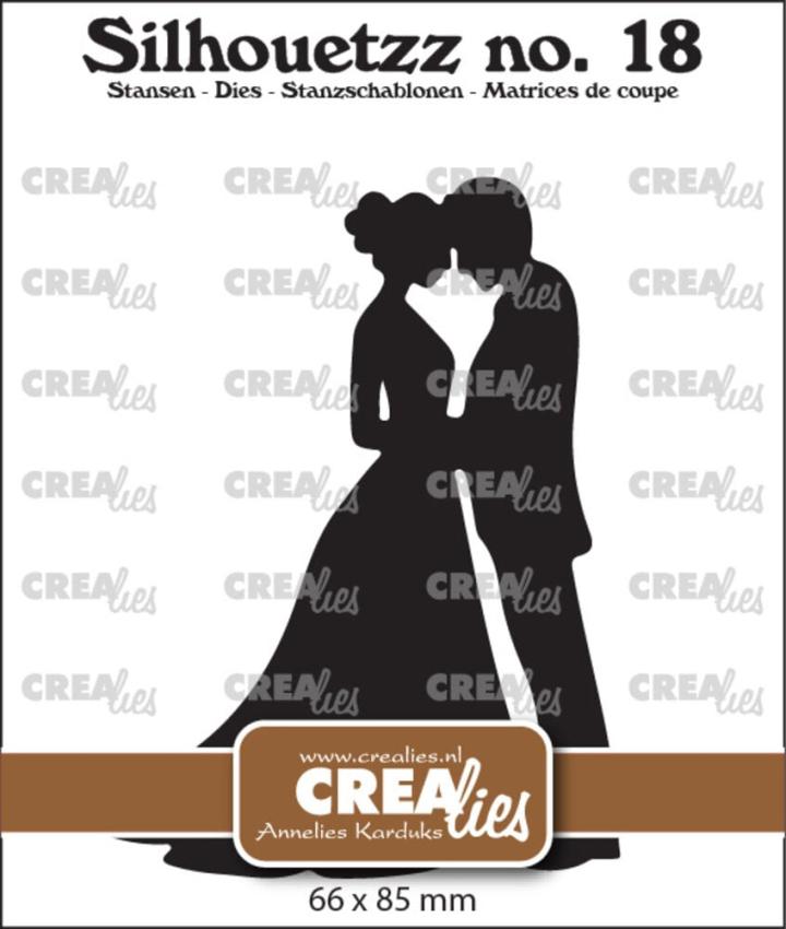 Crealies - Stanzschablone "No.18 Wedding Couple" Silhouetzz Dies