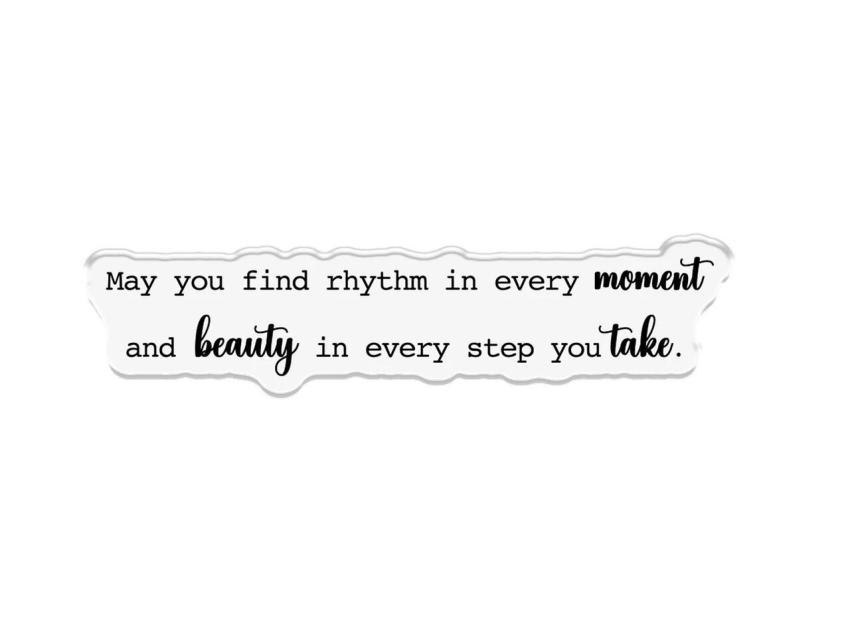Crafters Companion - Stempelset, Stanzschablone & Schablone "Beauty in Every Step" Stamp, Dies & Stencil