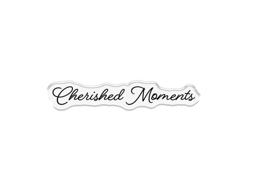 Crafters Companion - Stempelset, Stanzschablone & Schablone "Cherished Moments" Stamp, Dies & Stencil