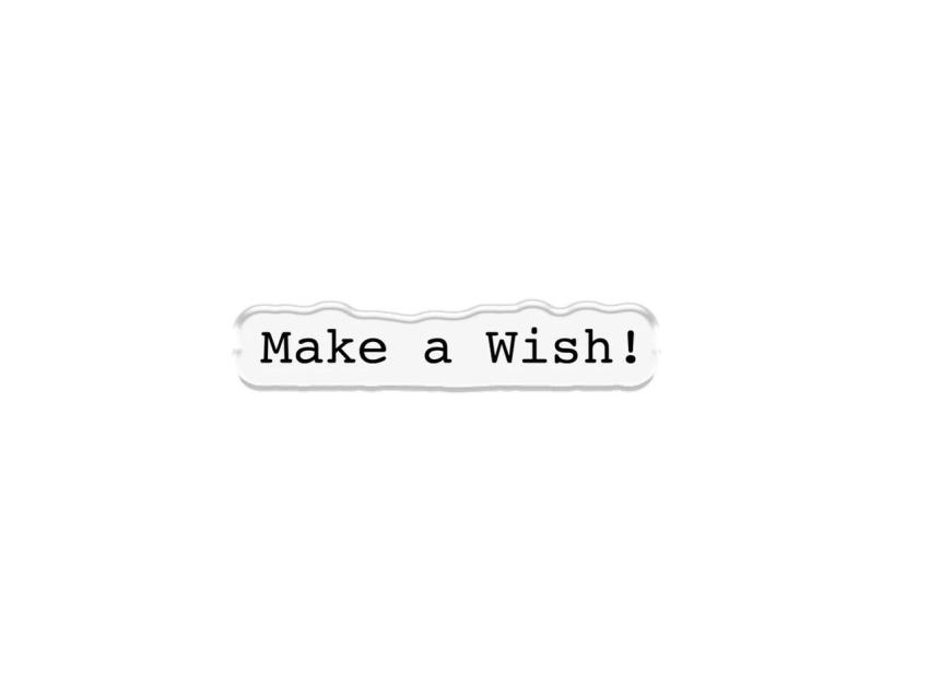 Crafters Companion - Stempelset, Stanzschablone & Schablone "Make a Wish" Stamp, Dies & Stencil