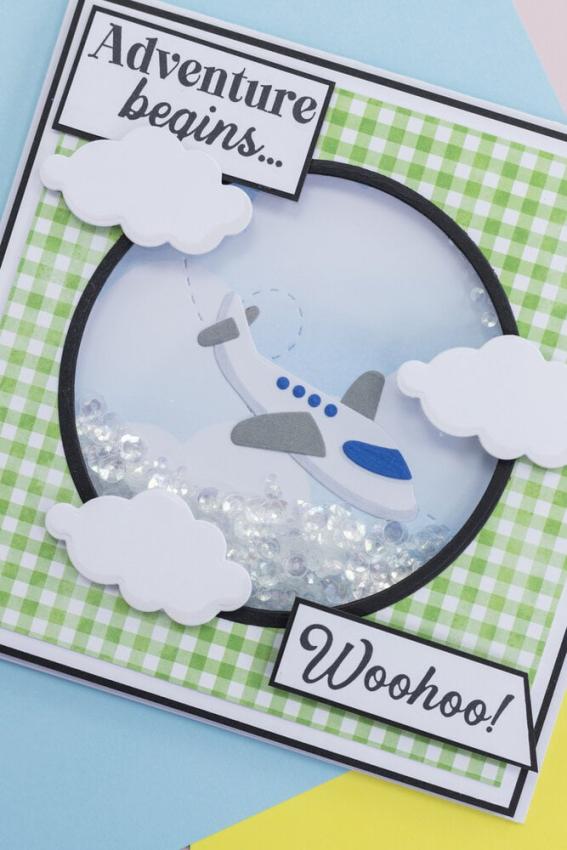 Crafters Companion - Stanzschablone "Aeroplane" Dies
