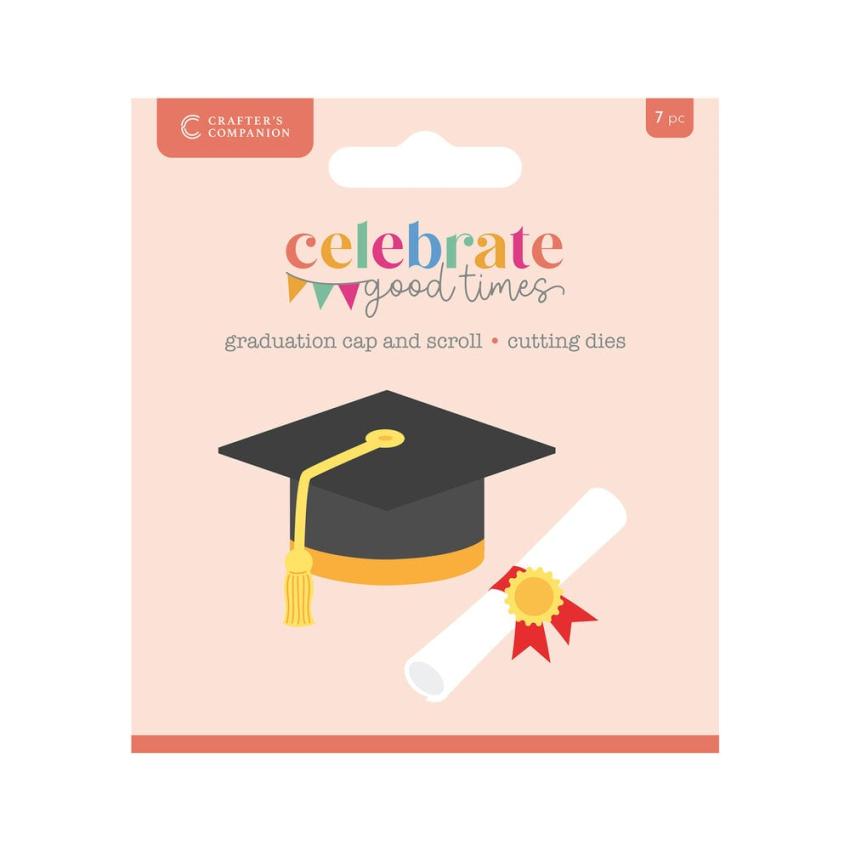 Crafters Companion - Stanzschablone "Graduation Cap and Scroll" Dies