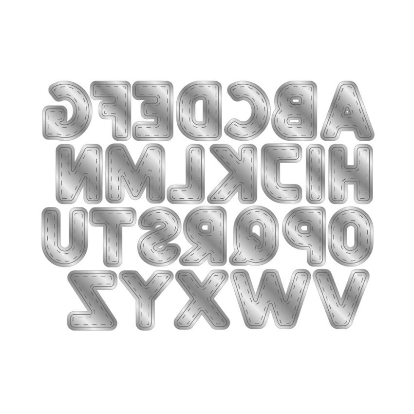 Crafters Companion - Stanzschablone "Stitched Alphabet" Dies