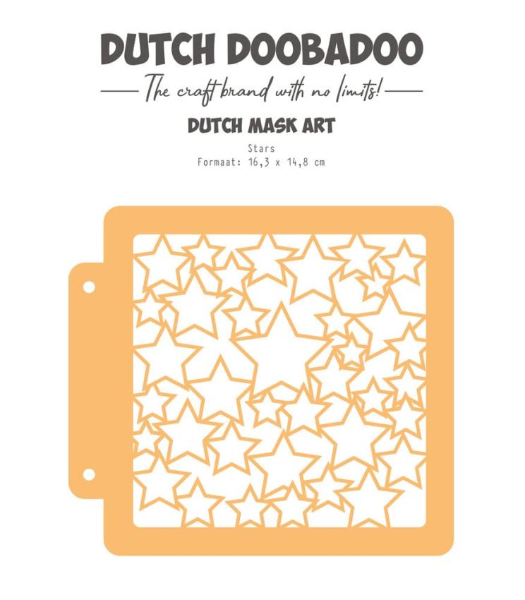 Dutch Doobadoo - Schablone A5 "Stars" Stencil - Dutch Mask Art