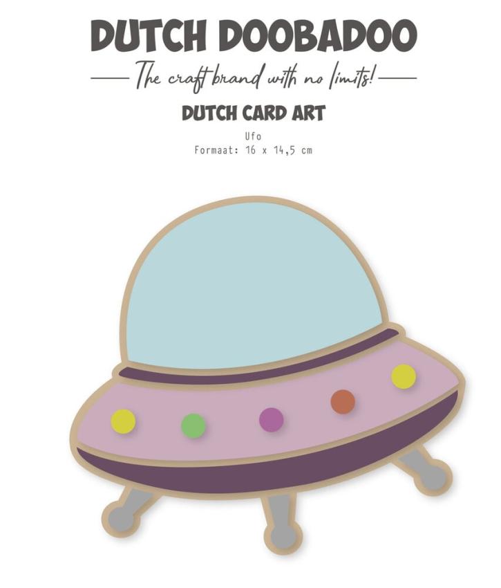 Dutch Doobadoo - Schablone A5 "Ufo" Stencil - Dutch Card Art