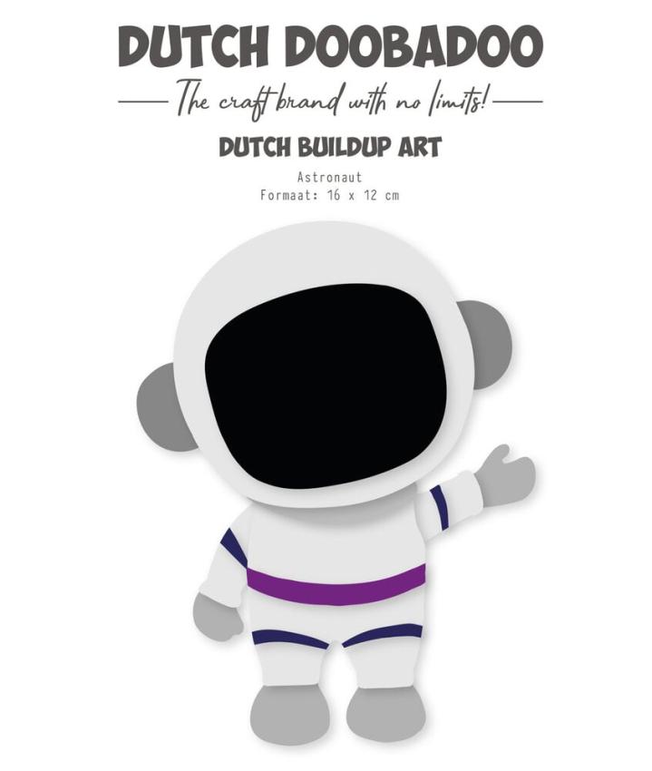 Dutch Doobadoo - Schablone A5 "Astronaut" Stencil - Dutch Card Art Build Up 