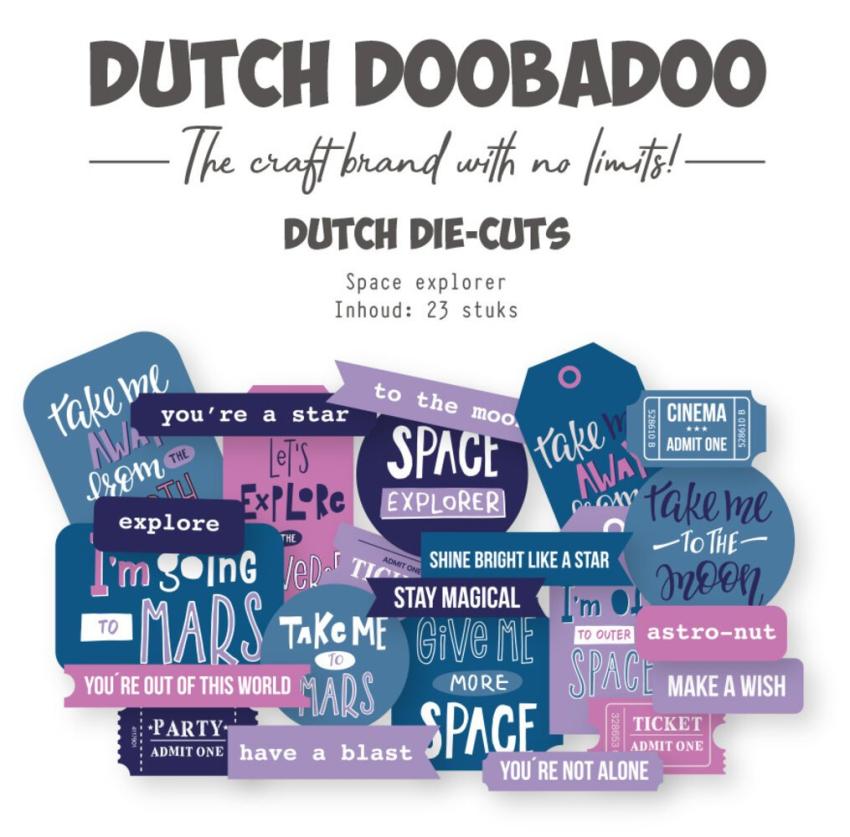 Dutch Doobadoo - Stanzteile "Space Explorer" Die Cuts