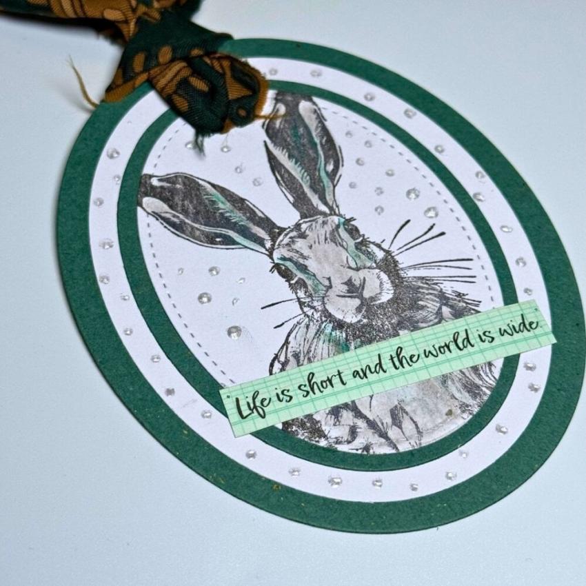 IndigoBlu - Gummistempel Set "Winter Hare" A6 Rubber Stamp