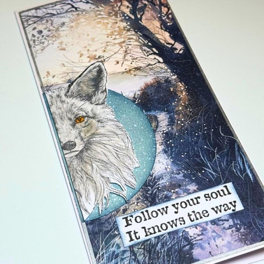 IndigoBlu - Gummistempel Set "Freddy Fox" A6 Rubber Stamp