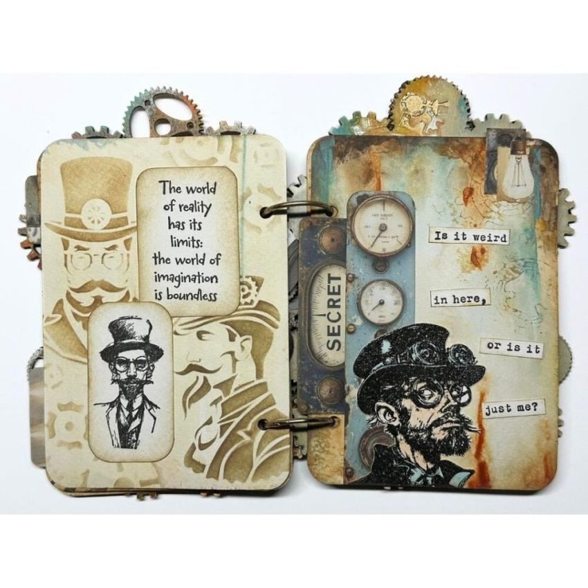 IndigoBlu - Gummistempel Set "Weird is my normal" A6 Rubber Stamp