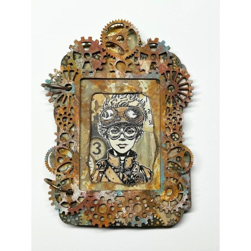IndigoBlu - Gummistempel Set "Goggles" A6 Rubber Stamp