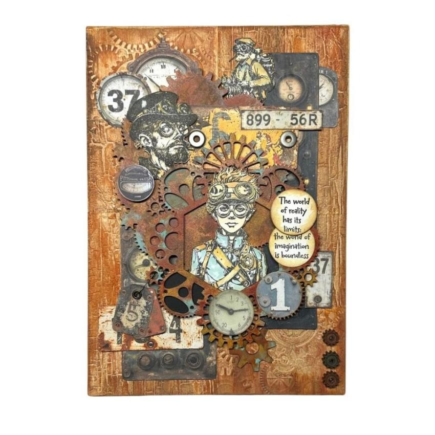 IndigoBlu - Gummistempel Set "Goggles" A6 Rubber Stamp