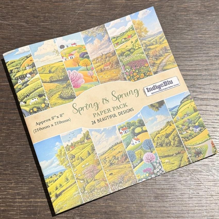 IndigoBlu - Designpapier "Spring is Sprung" Paper Pack 8x8 Inch - 24 Bogen