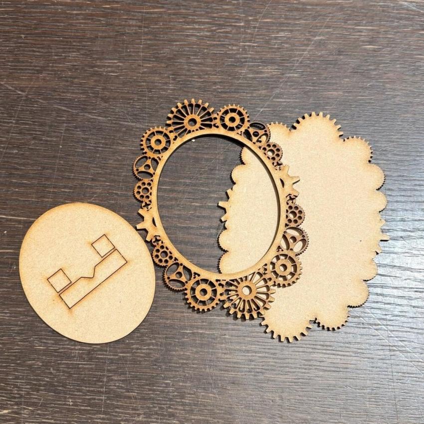 IndigoBlu - Holzteile "Steampunk Frame (1)" Woodology