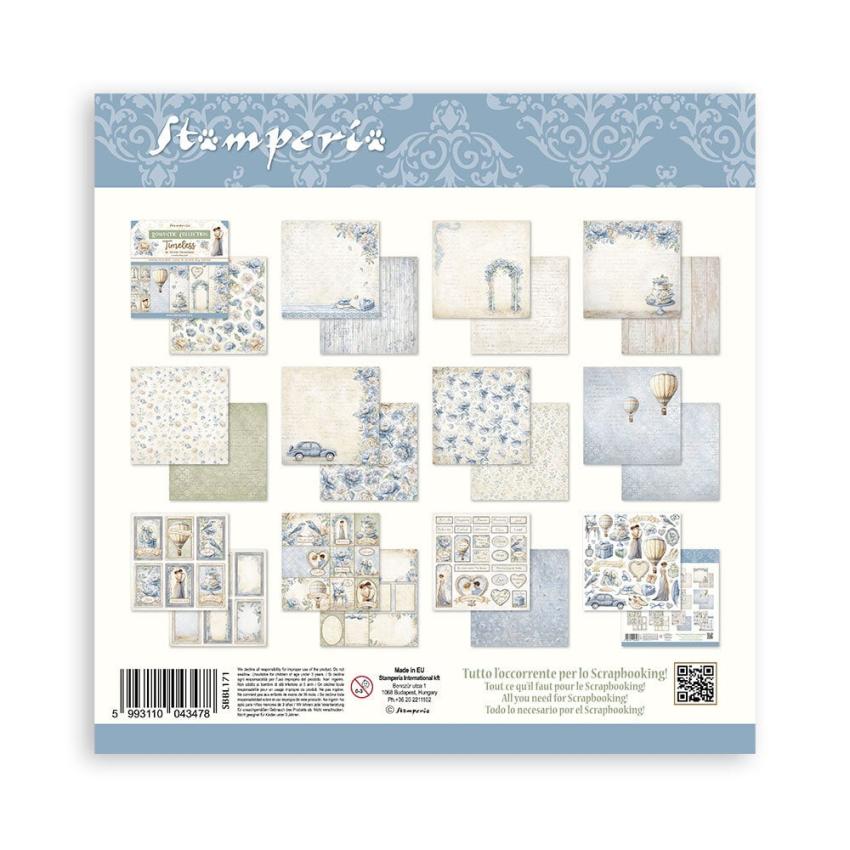 Stamperia - Designpapier "Timeless" Paper Pack 12x12 Inch - 10 Bogen