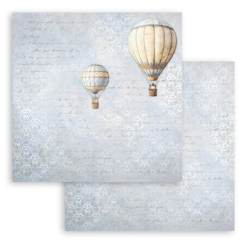 Stamperia - Designpapier "Air Balloons" Paper Sheets 12x12 Inch - 10 Bogen
