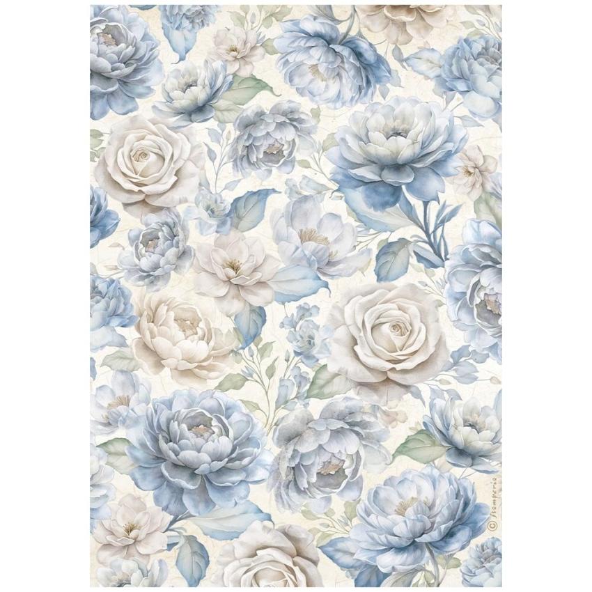 Stamperia - Decopatch Papier "Big Roses" Decoupage A4 - 6 Bogen  