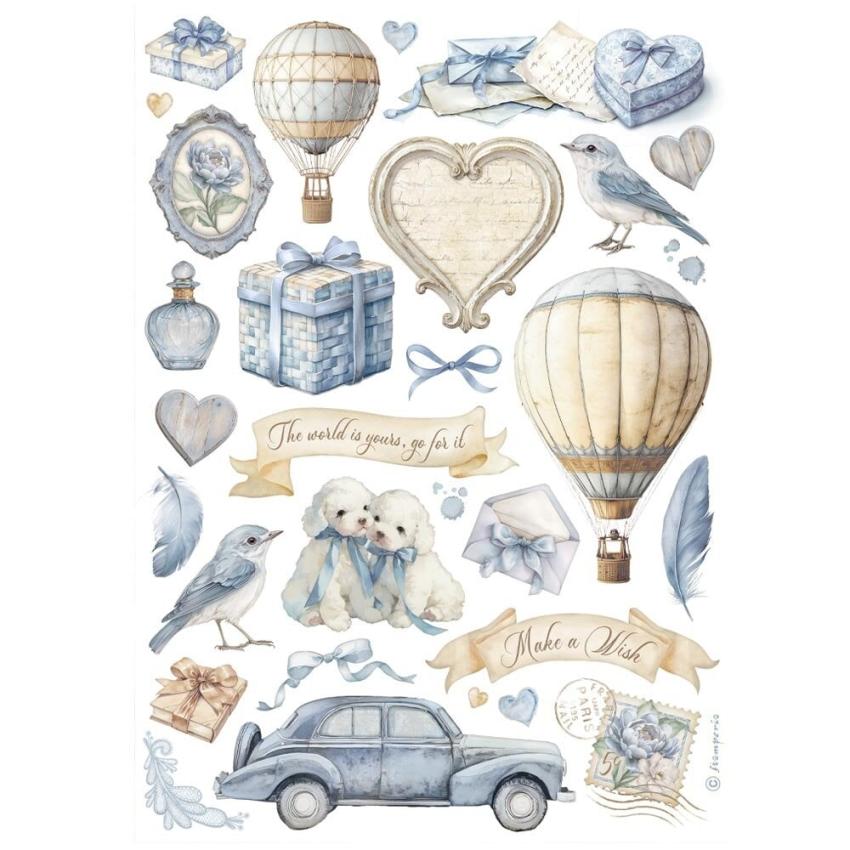 Stamperia - Decopatch Papier "Selection" Decoupage A4 - 6 Bogen  