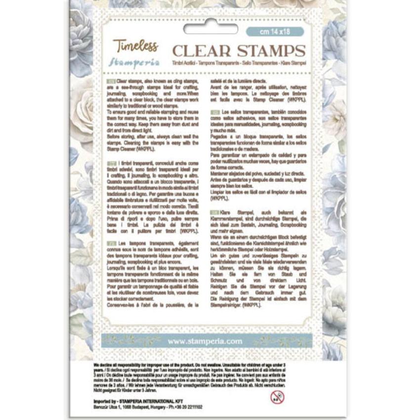 Stamperia - Stempelset "Flowers and Hearts" Clear Stamps