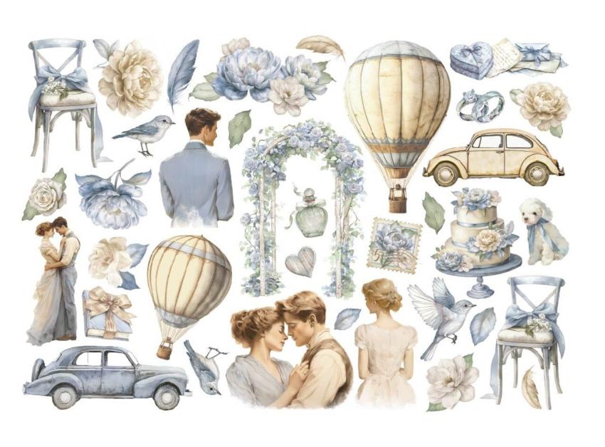 Stamperia - Stanzteile "Timeless" Die Cuts Ephemera