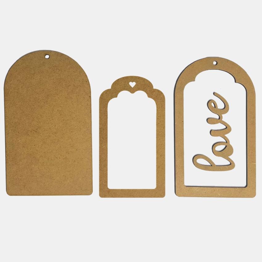 Stamperia - Holzteile "Tag" MDF Crafty Shapes Blanks