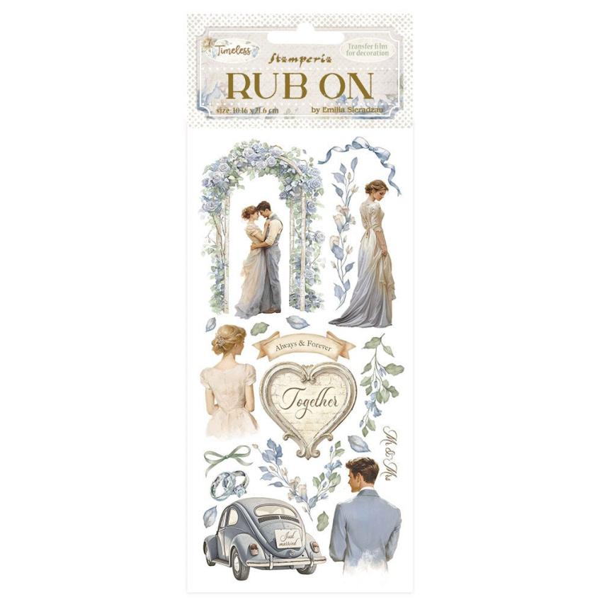 Stamperia - Transfer Aufkleber "Wedding" Rub-On