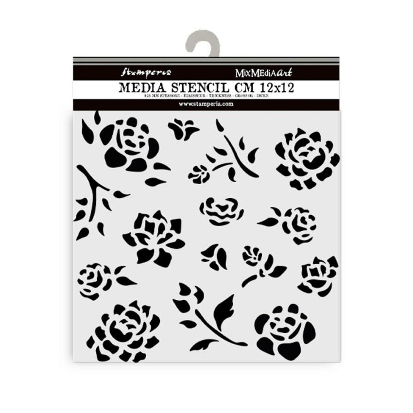 Stamperia - Schablone 12x12cm "Buds Pattern" Stencil
