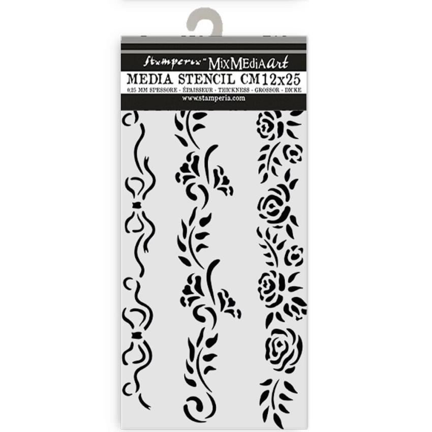 Stamperia - Schablone 12x25cm "3 Borders" Stencil