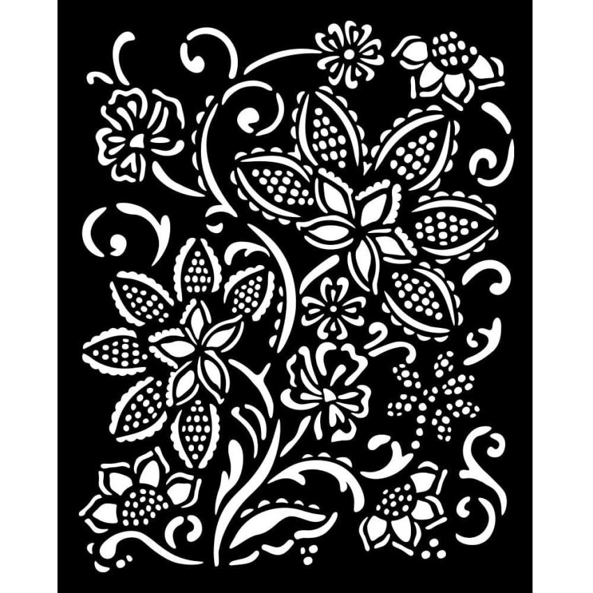 Stamperia - Schablone 20x25cm "Batik Flowers" Stencil