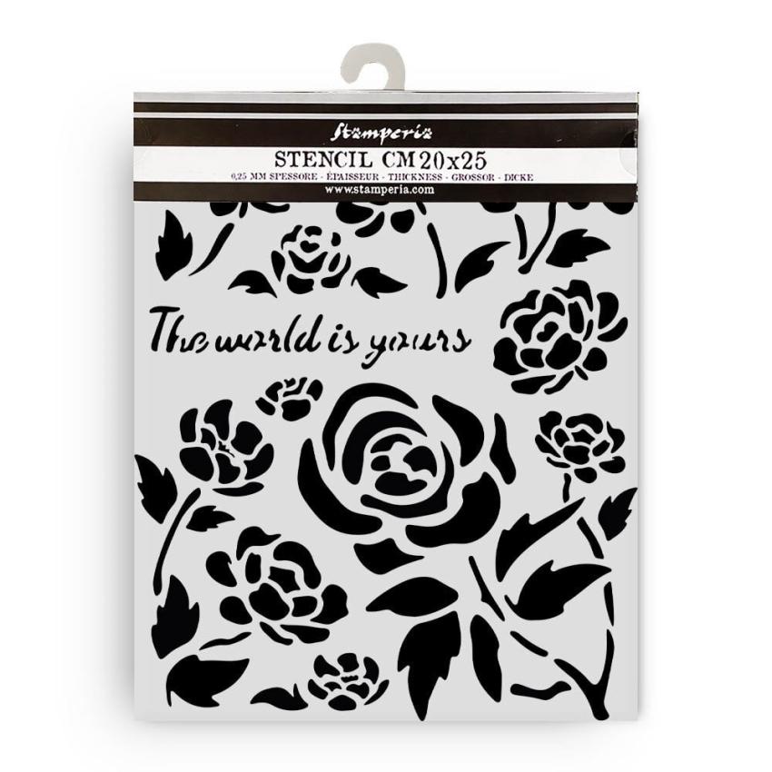 Stamperia - Schablone 20x25cm "Roses" Stencil