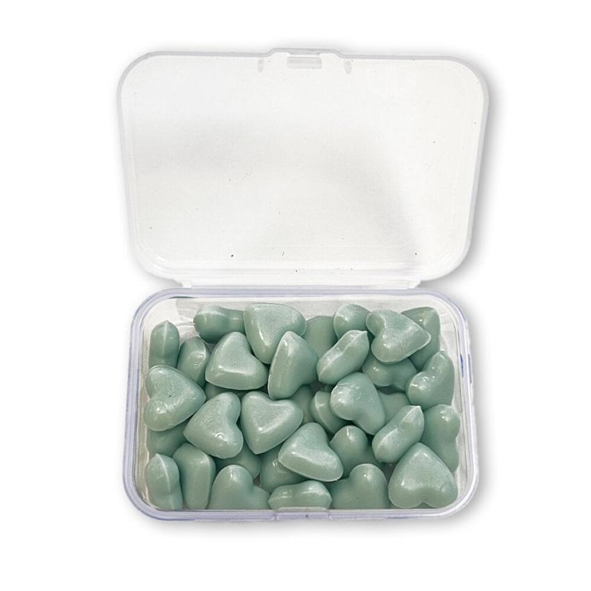 Stamperia - Wachsperlen "Heart Shape Pastel Blue" Wax and Seals Beads 20g