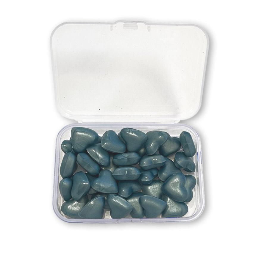 Stamperia - Wachsperlen "Heart Shape Pearl Blue" Wax and Seals Beads 20g