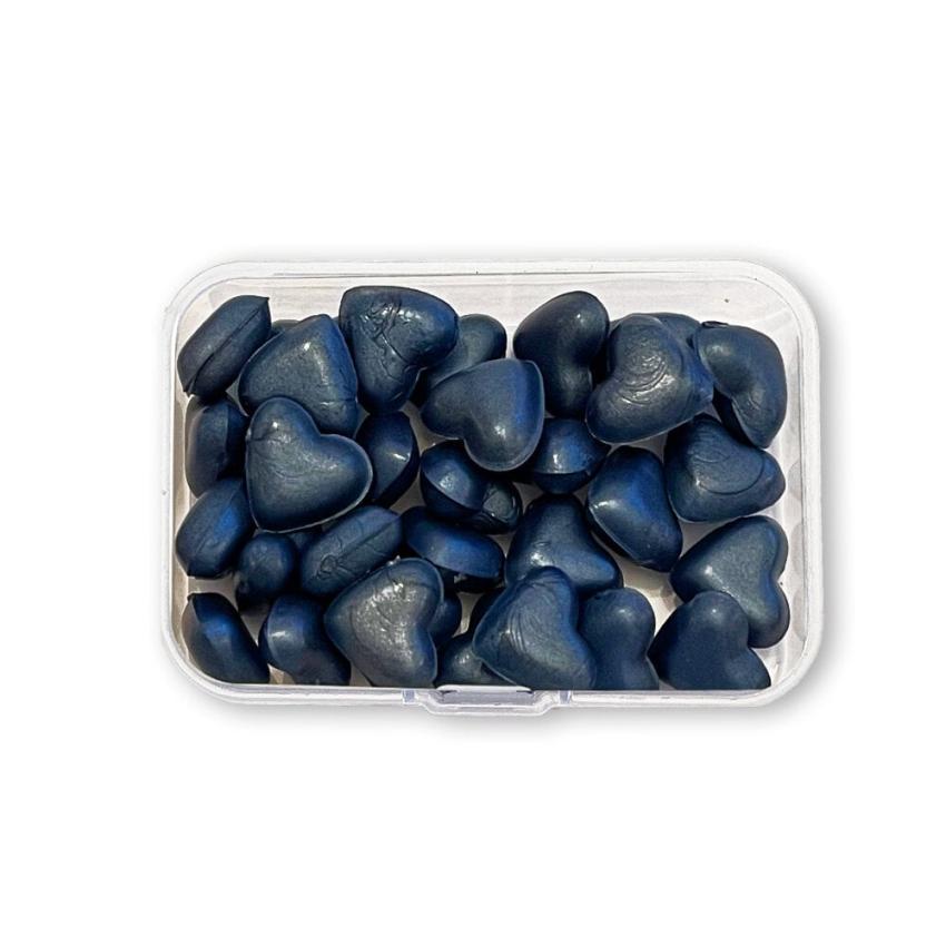 Stamperia - Wachsperlen "Heart Shape Pearl Deep Blue" Wax and Seals Beads 20g