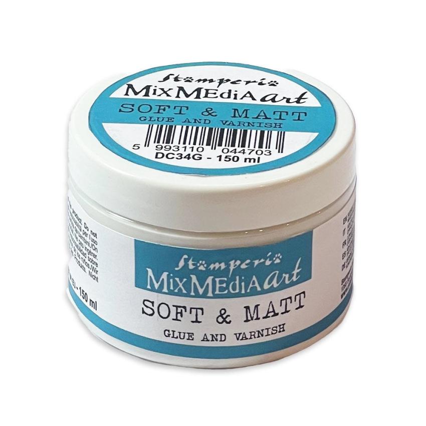 Stamperia - Kleber & Lack "Soft & Matt Glue & Varnish" 150ml