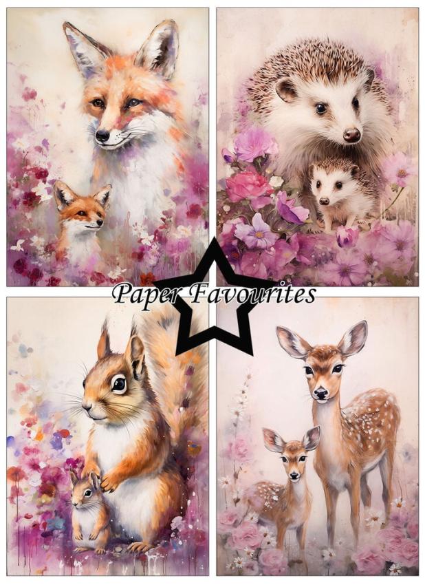 Paper Favourites - Designpapier "Wildlife" Paper Pack A6 - 24 Bogen