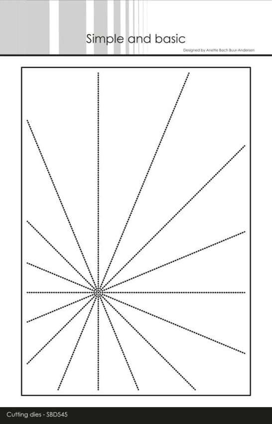 Simple and Basic - Stanzschablone 14,3x20,5cm "Sunrays" Dies