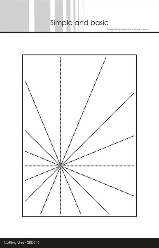 Simple and Basic - Stanzschablone 12,2x17,3cm "Sunrays" Dies