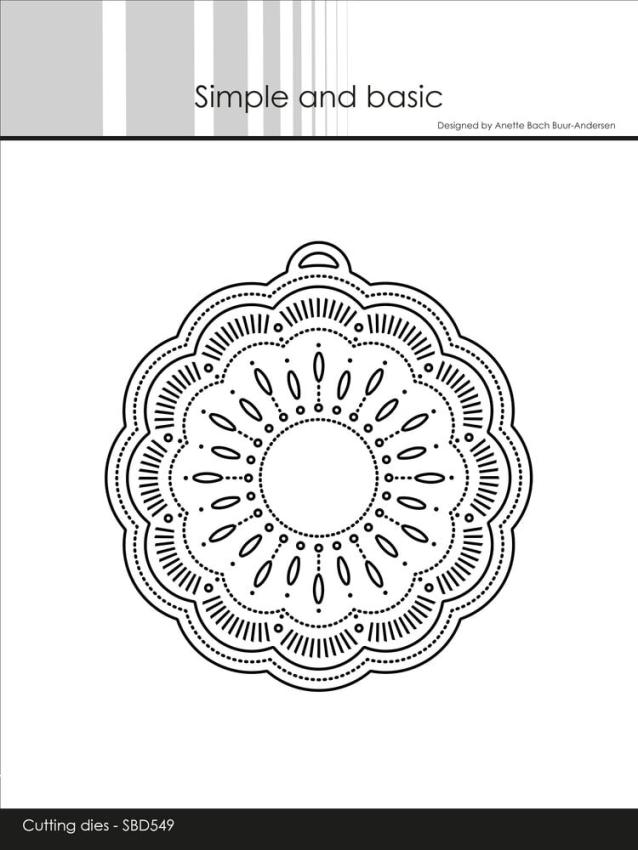 Simple and Basic - Stanzschablone 10x10,5cm "Doily on a Tag" Dies