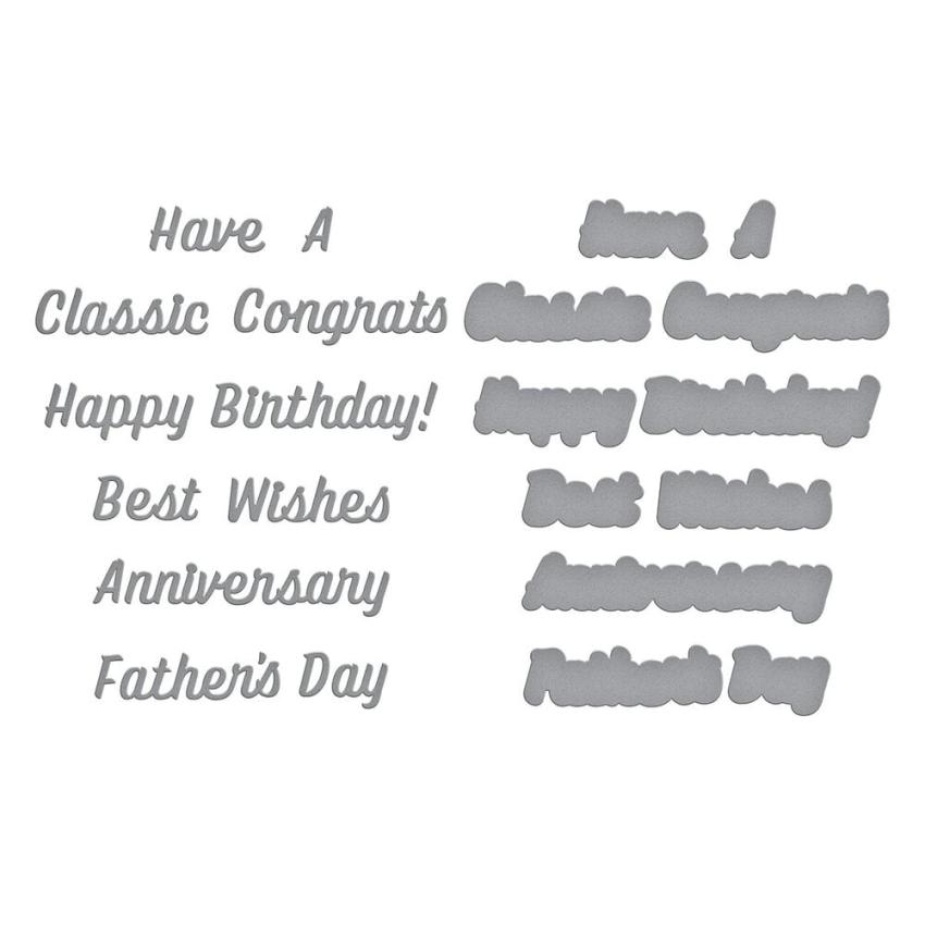 Spellbinders - Stanzschablone "Classic Sentiments" Dies