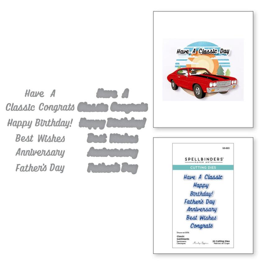 Spellbinders - Stanzschablone "Classic Sentiments" Dies